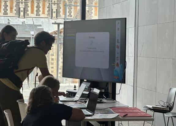 Children playing the volcano explorers NZ games STEM 2026